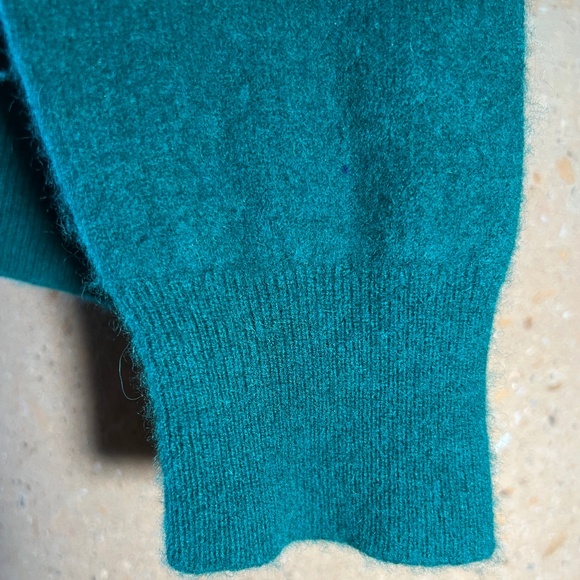 EUC ANTONIO MELANI 100% cashmere green sweater size XL - Picture 4 of 7